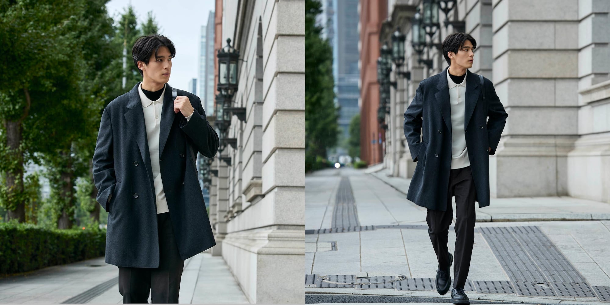 プレシャスニットメルトンダブルブレストコート