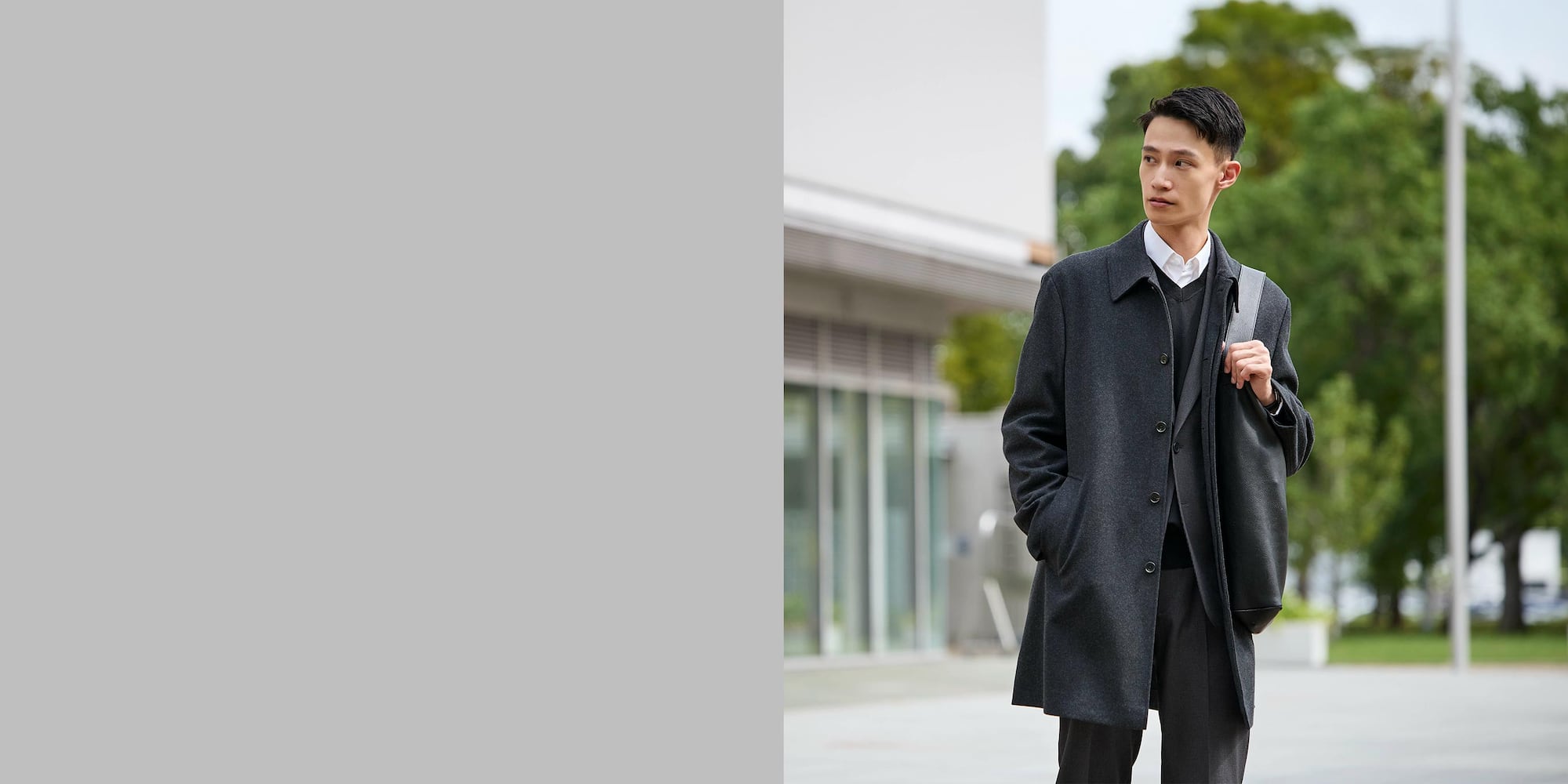 プレシャスニットメルトンダブルブレストコート