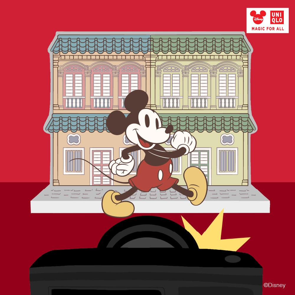 UNIQLO Mickey Luggage Sticker