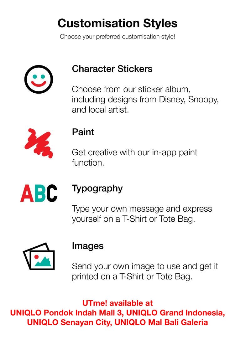 Customisation Styles, choose your preferred customisation style!