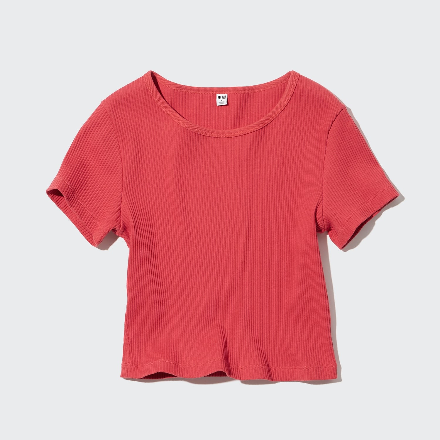 W's ribbed cropped S/S T-shirt
