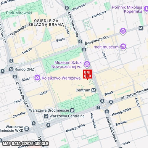 Warsaw store map