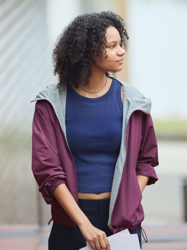 Jaket Parka Reversibel Wanita