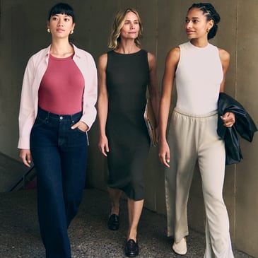 Three women walking