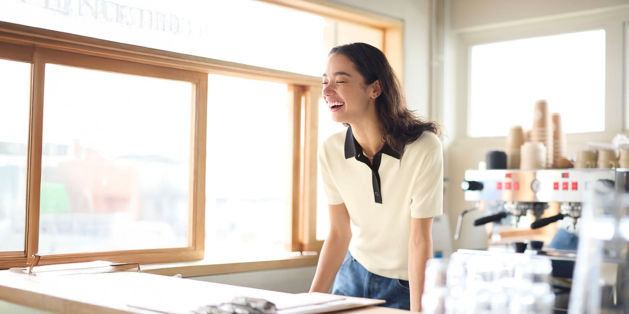 Knitwear - W's polo sweater/S