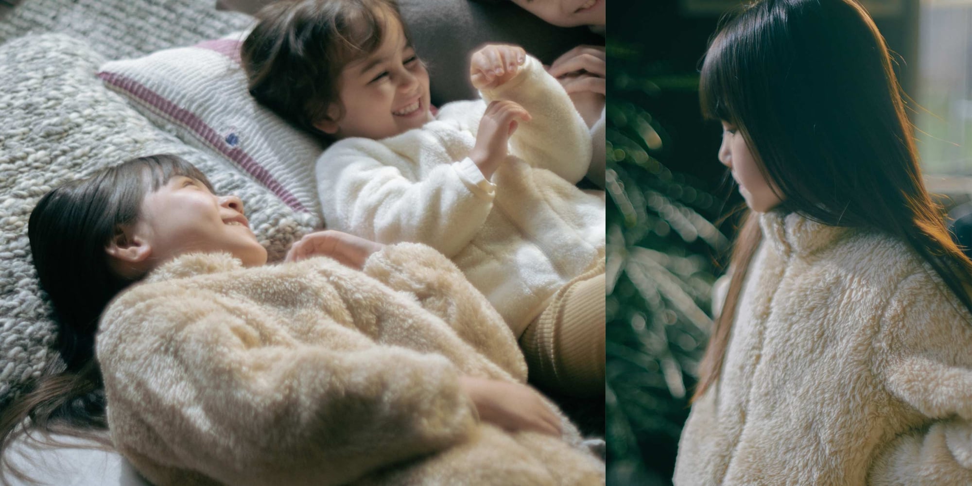 models wearing Fluffy Fleece Full-Zip Jackets