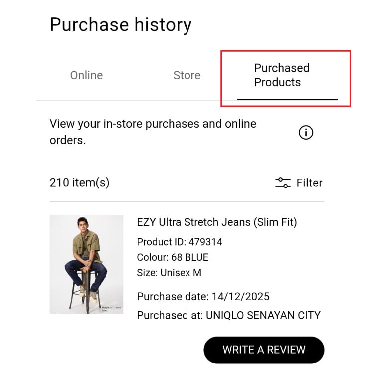 Step 2: Choose a product to review