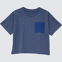 BT AIRism cotton crew neck S/S T-shirt (color block)