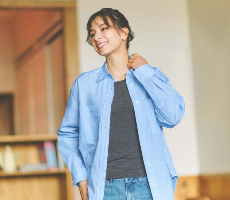 冬の寒さもこれ一枚 モデル画像