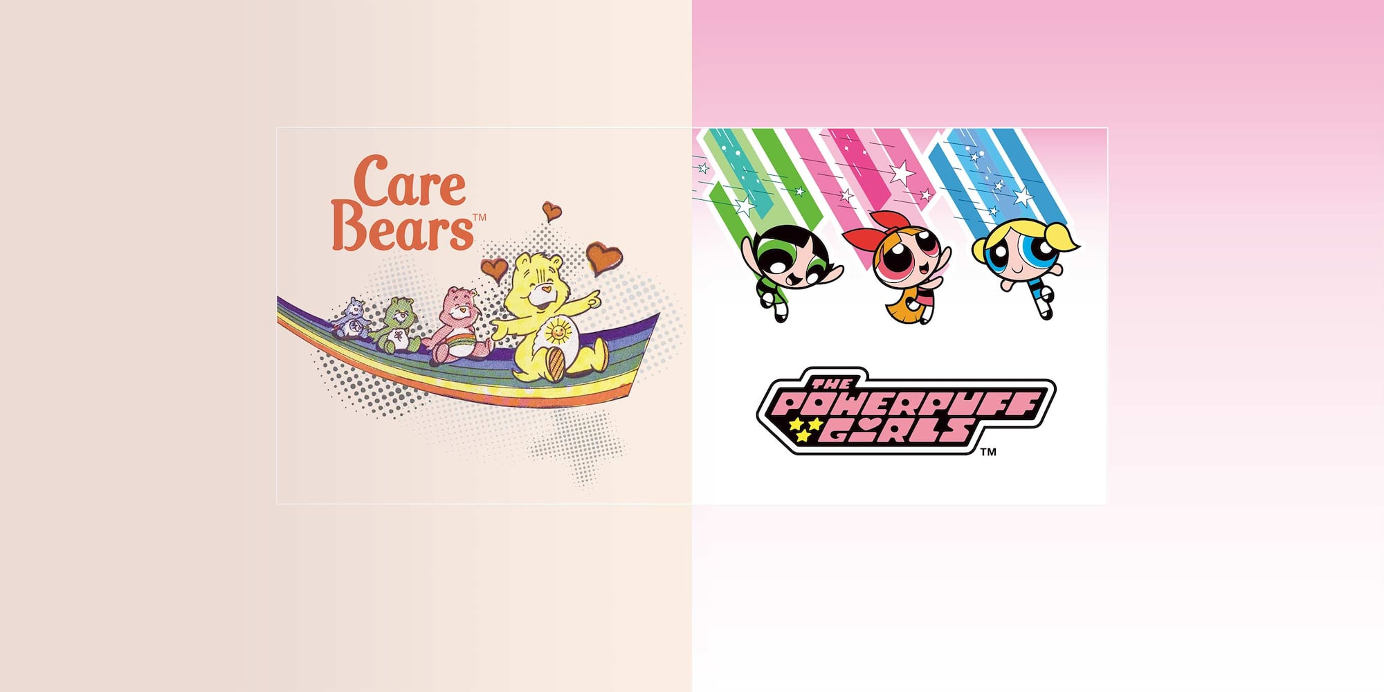 characters from care bears and the powerpuff girls