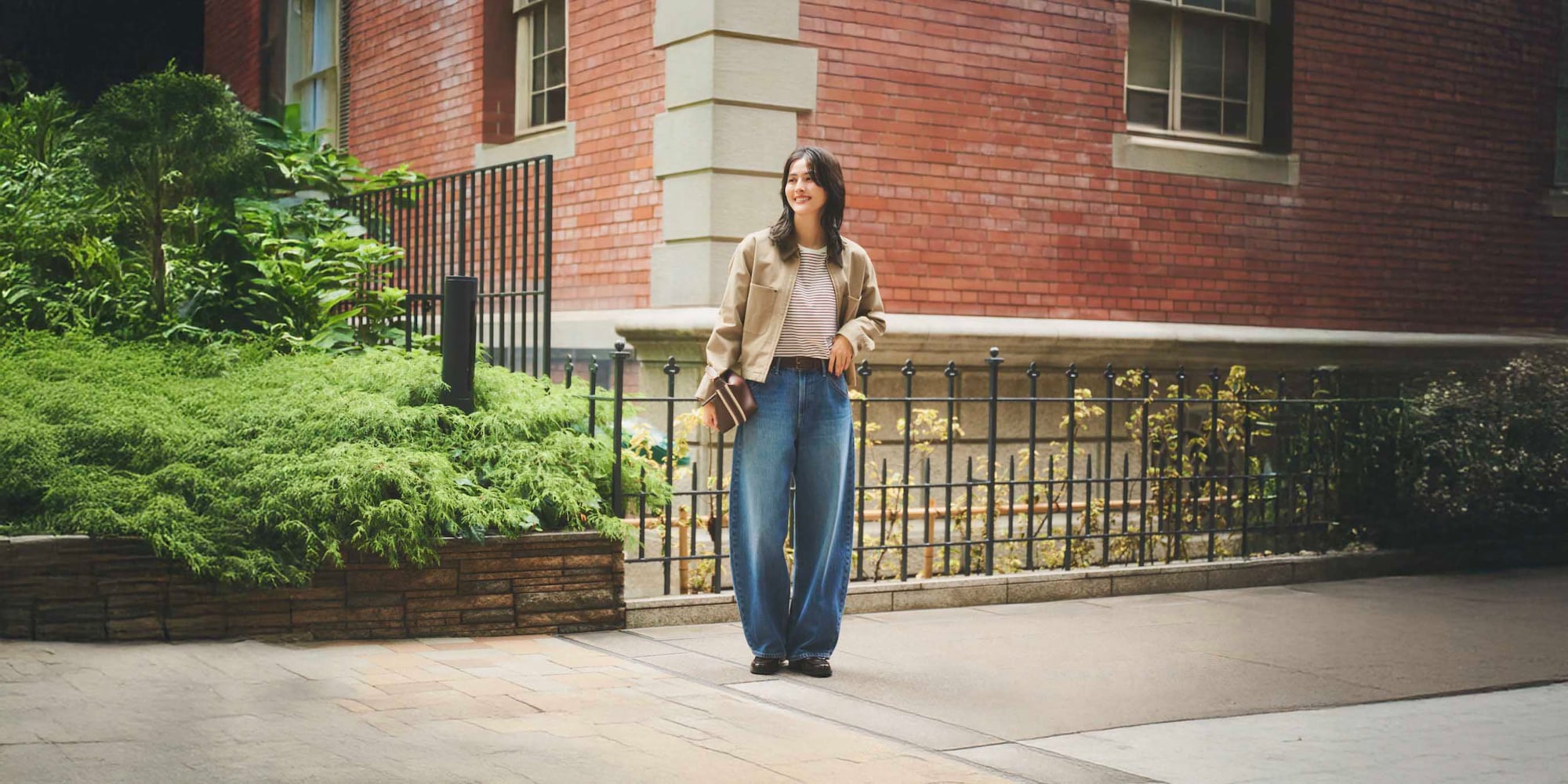 W's Baggy curve jeans (new color)