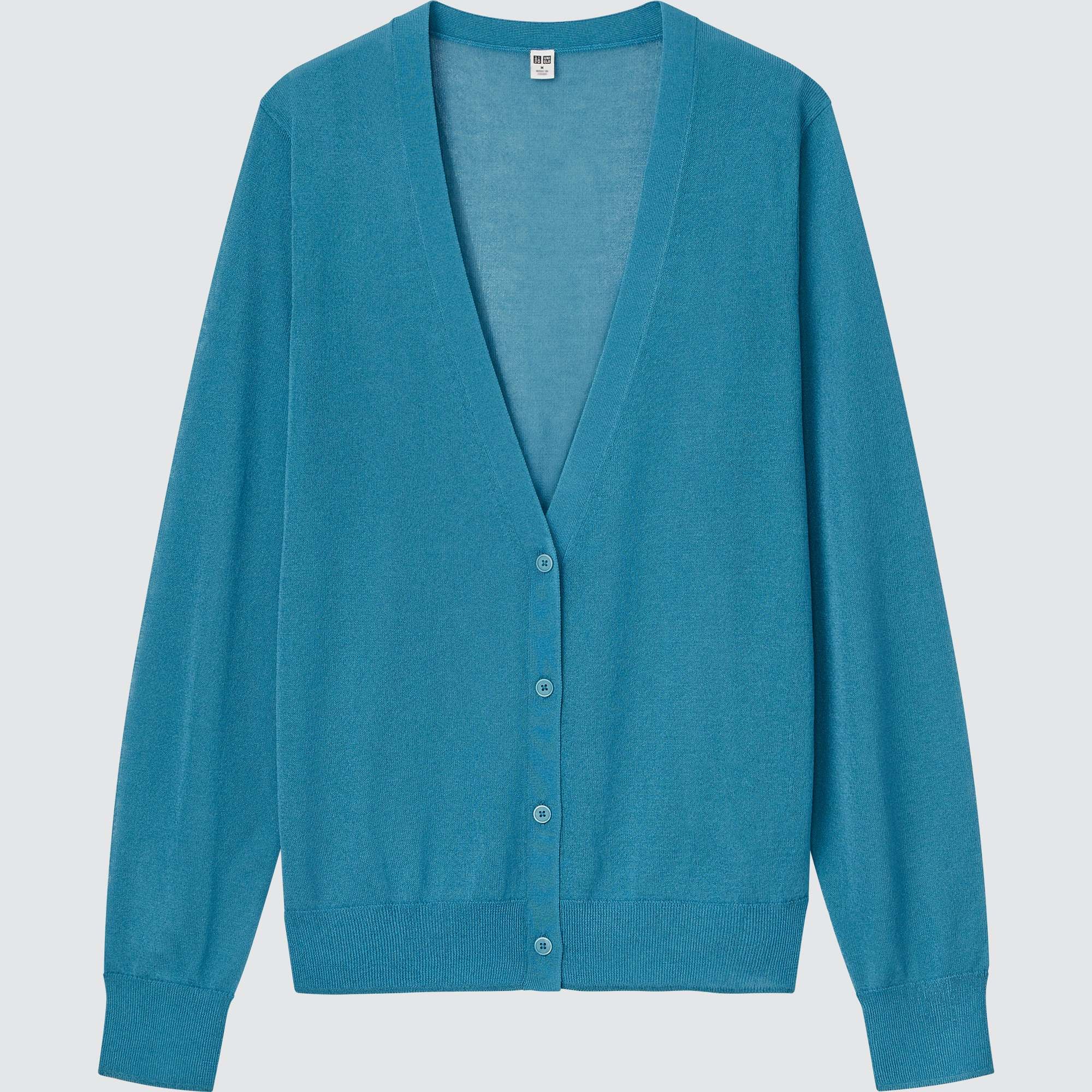 Light V Neck Long Sleeve Cardigan