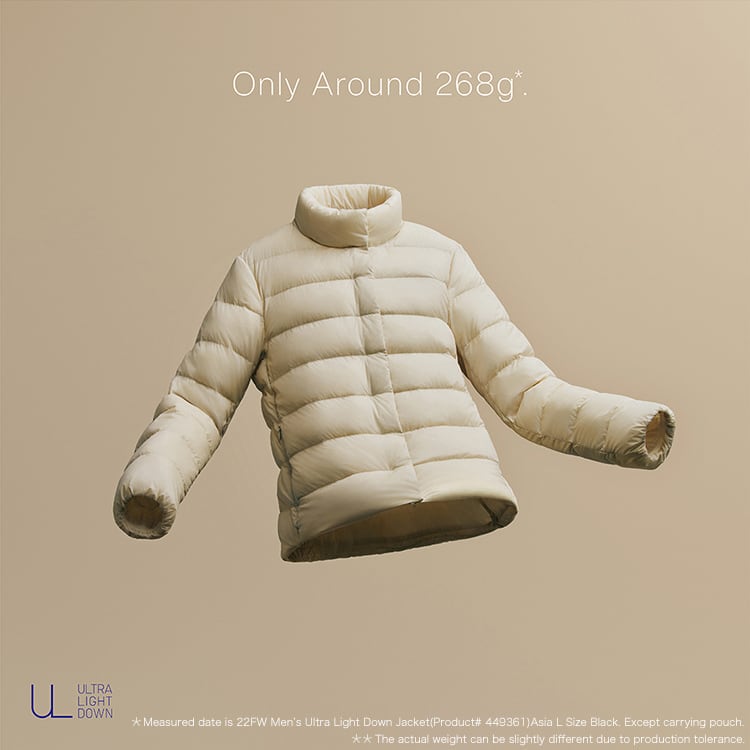 Uniqlo light down jacket shop suitable for what temperature