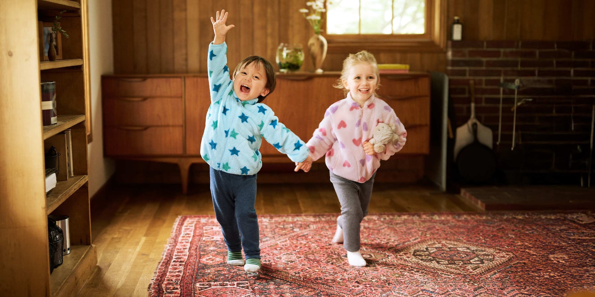 models wearing Fluffy Fleece Full-Zip Jackets
