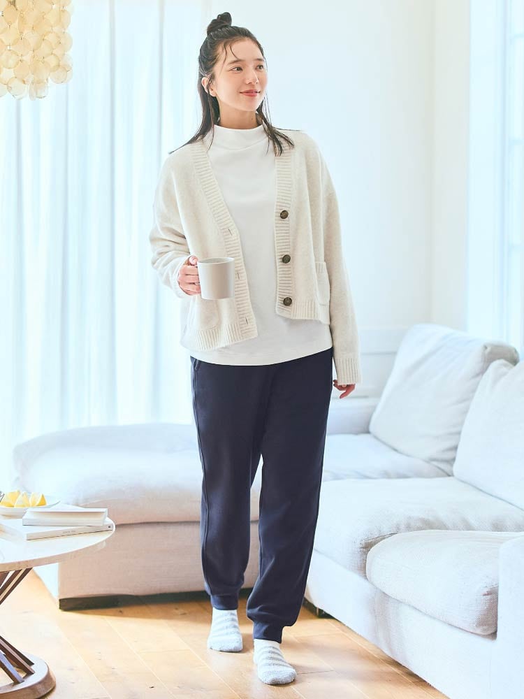 おうちの時間_スフレヤーンショートカーディガン