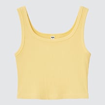 W's ribbed cropped tanktop
