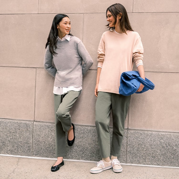 COTTON RELAXED ANKLE PANTS