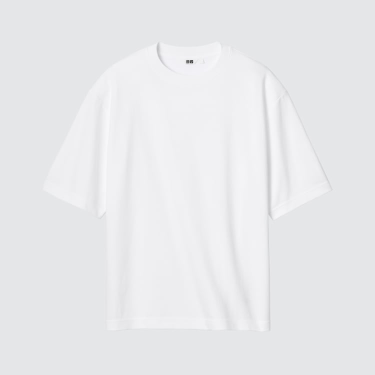 エアリズムコットンオーバーサイズTシャツ/5分袖
