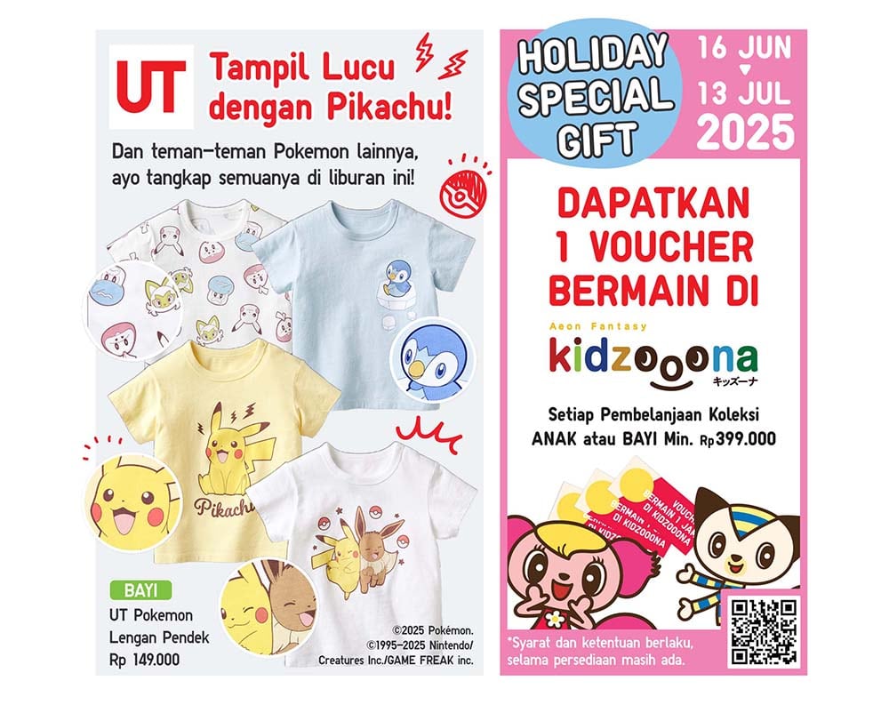 Tampil Lucu dengan UT Pikachu