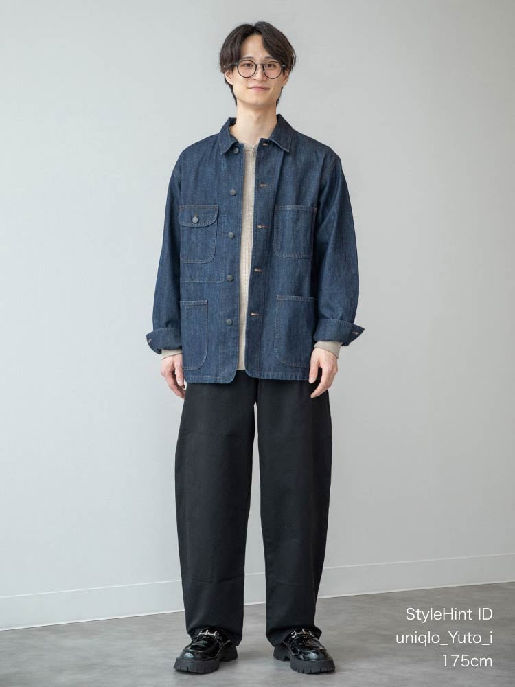 バレルパンツ ナチュラル モデル画像