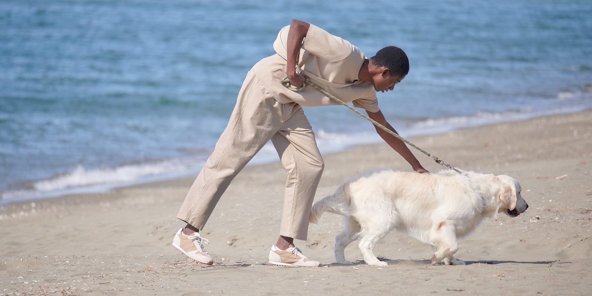 Linen blend easy ankle pants