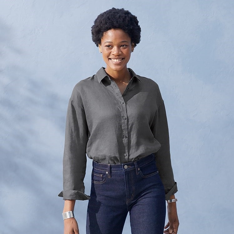 womens grey shirt blouse