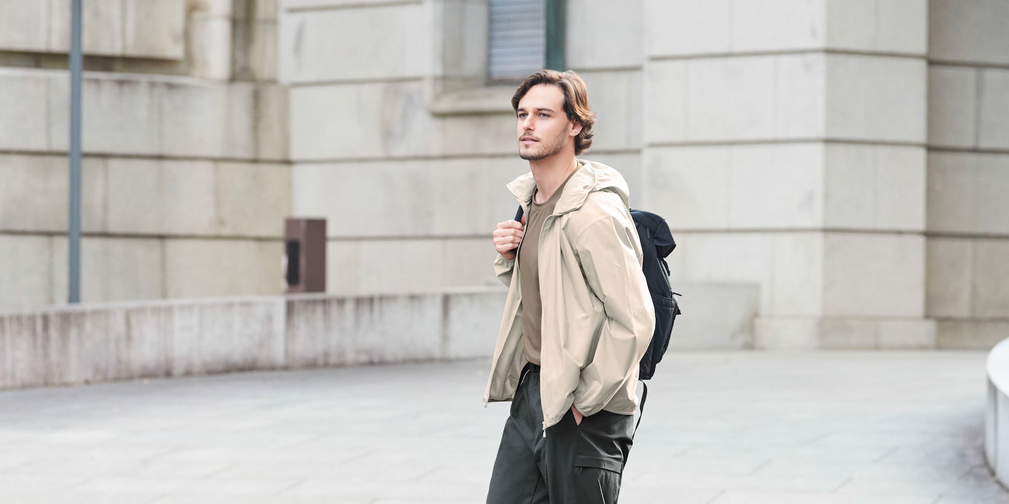 Pocketable UV protection parka (new color)