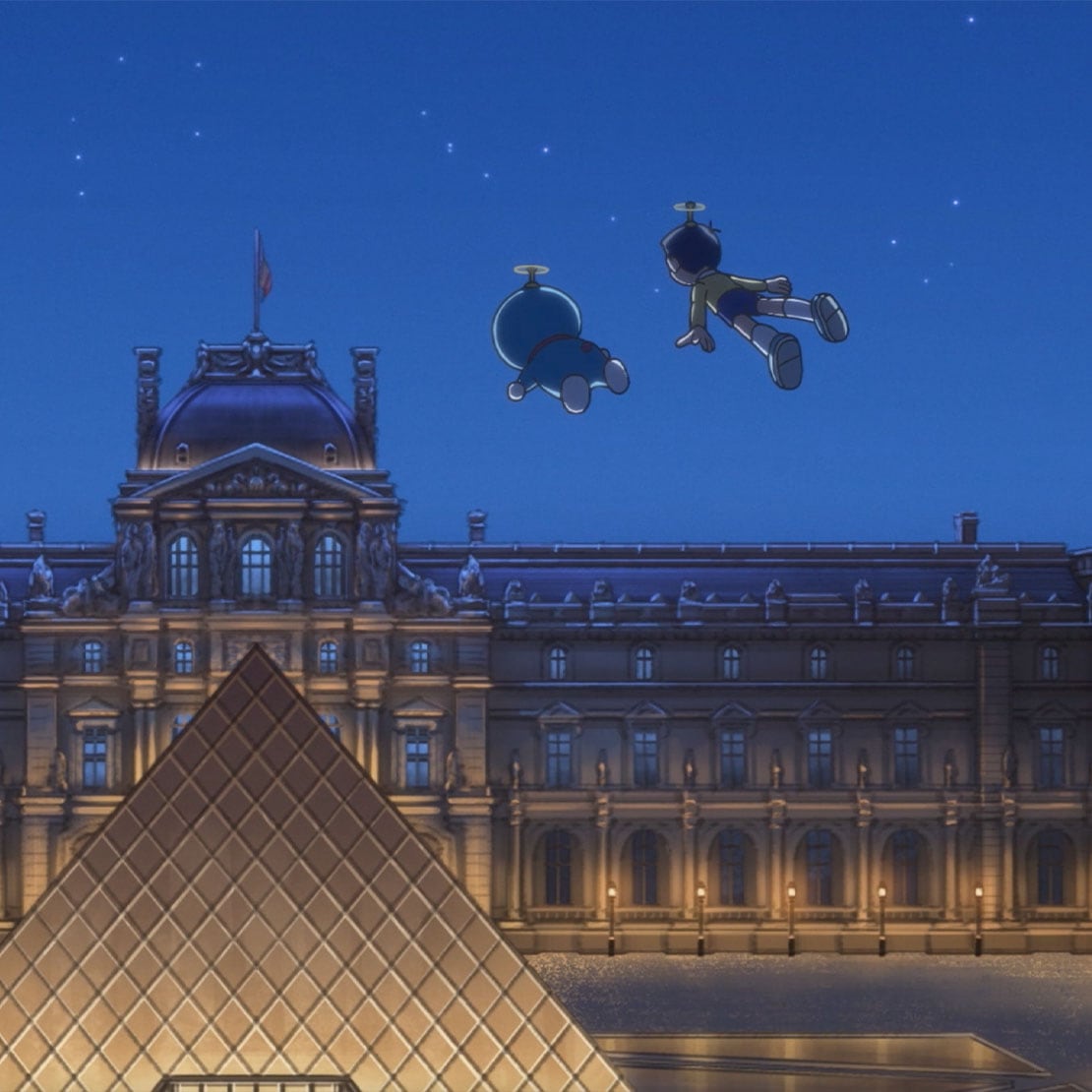 Doraemon meets the Louvre