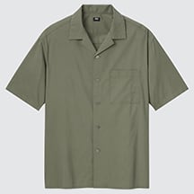 Open collar S/S shirt