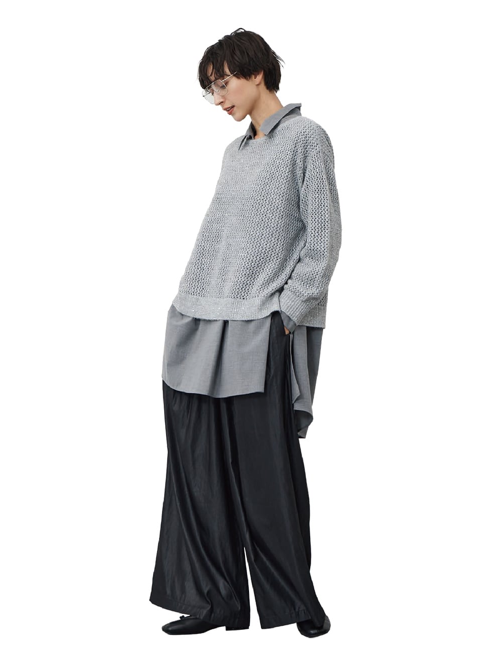 ギャザーフルレングスイージーパンツ