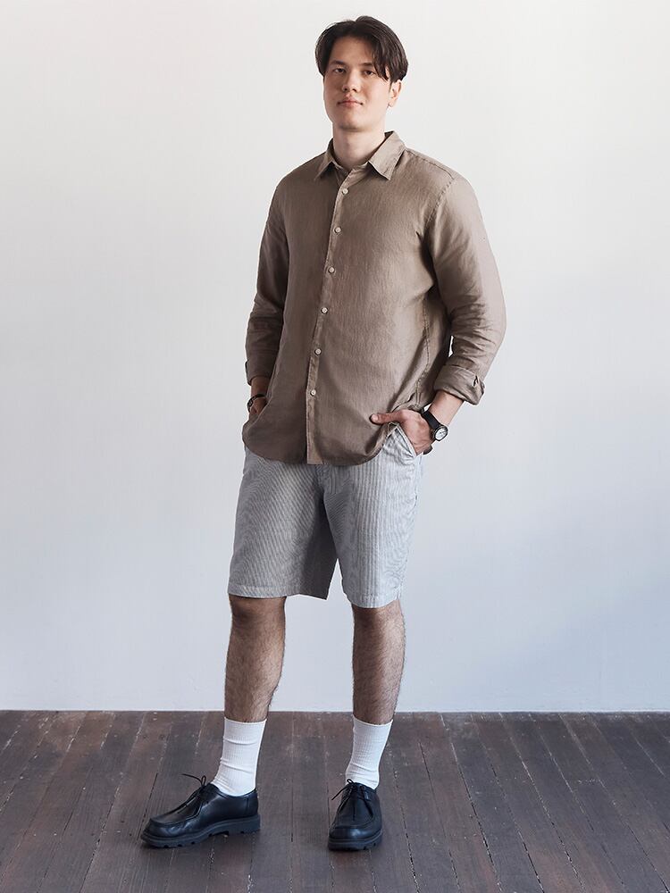 유니클로 리넨 린넨 셔츠 팬츠