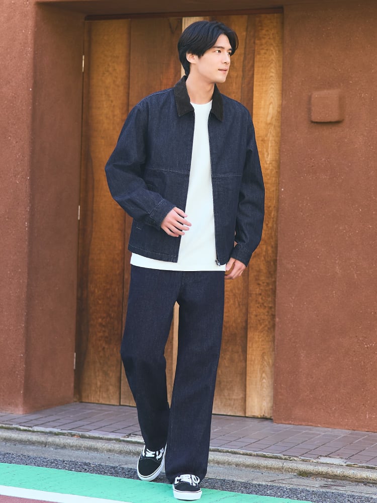 Drapey Wide Falre Jeans-01