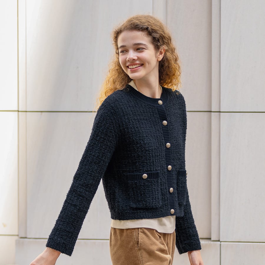 ツイーディーニットカーディガン02