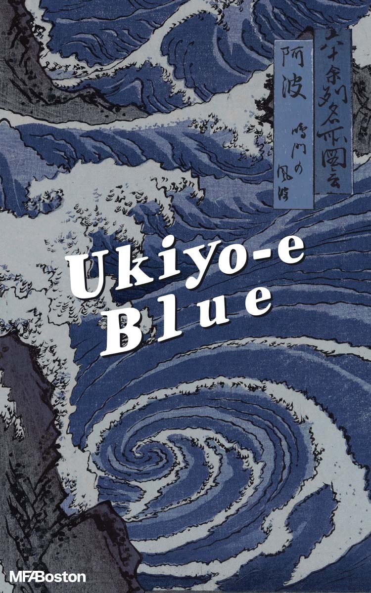 ukiyo-e blue japanese art ocean waves