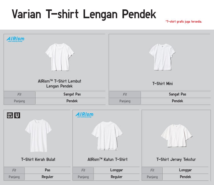 Varian T-Shirt Lengan Pendek