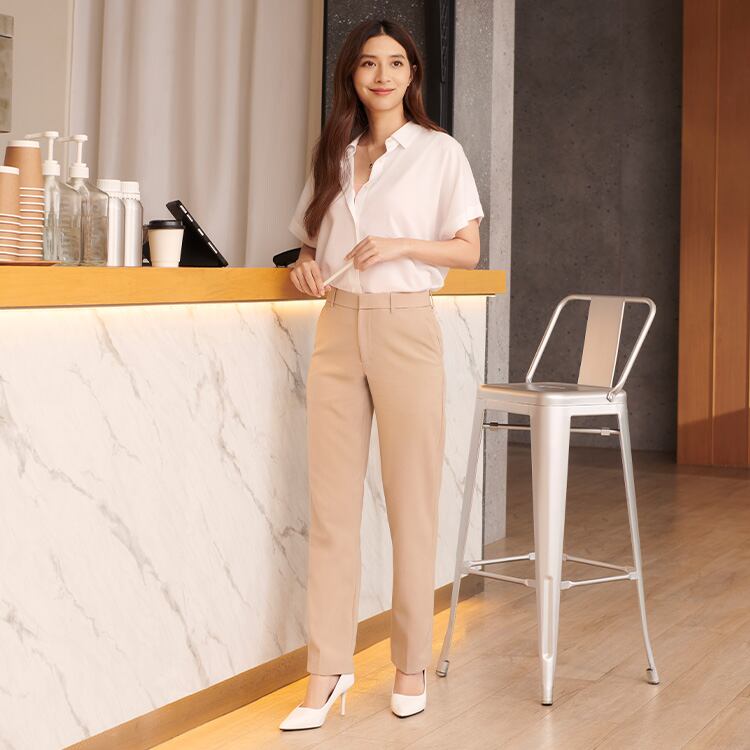 Rayon Long Sleeve Blouse