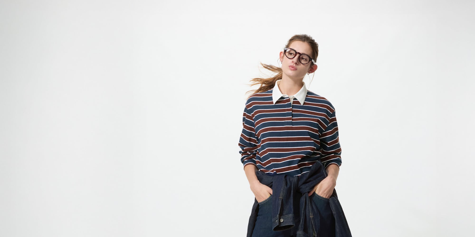 W's wash cotton polo (new)