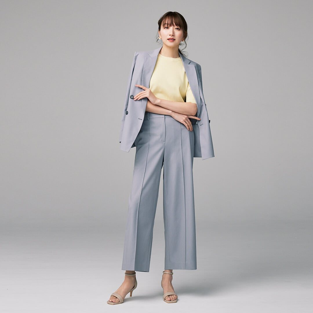 PLST(プラステ)公式｜毎日服連載：コットンアセテートブレンドニット