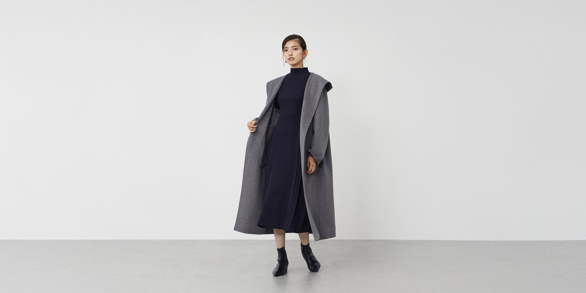 ホールガーメント®リブニットワンピース