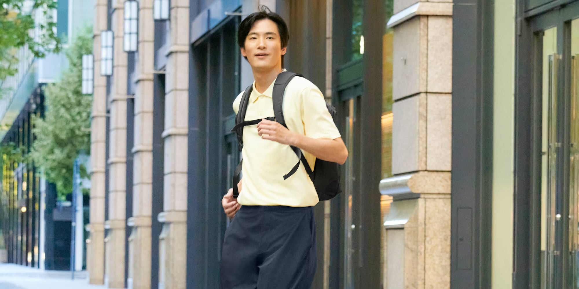 AIRism cotton full open polo shirts