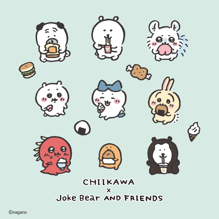 Lineup CHIIKAWA x JOKE BEAR AND FRIENDS