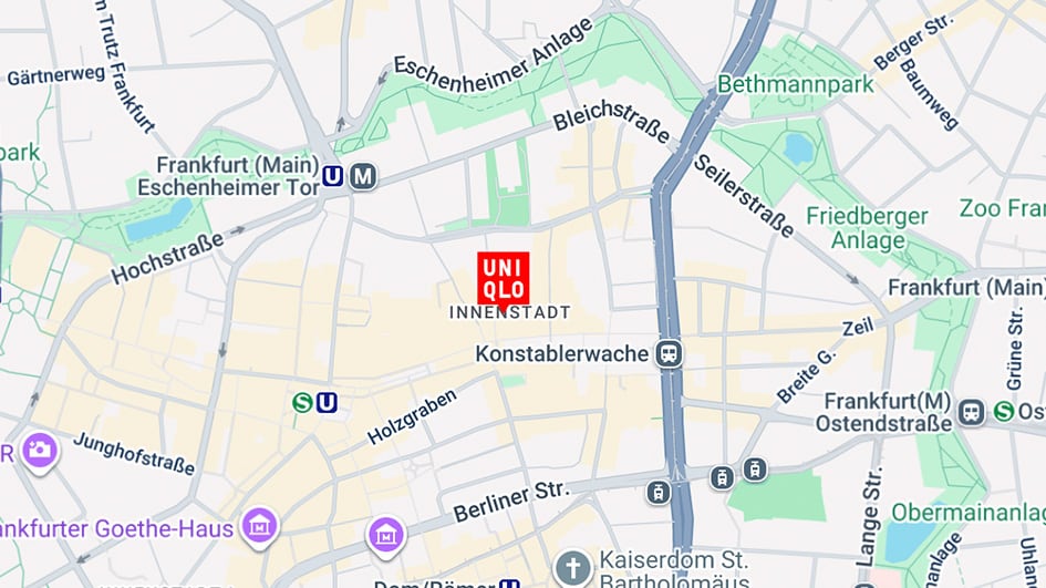 biebergasse store map