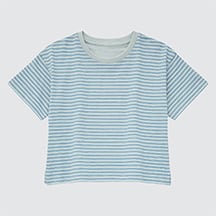 BT AIRism cotton crew neck S/S T-shirt (stripe)