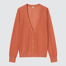W's light V neck L/S cardigan