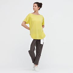 エアリズムシームレスボートネックロングT