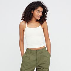 シームレスクロップドブラキャミソール