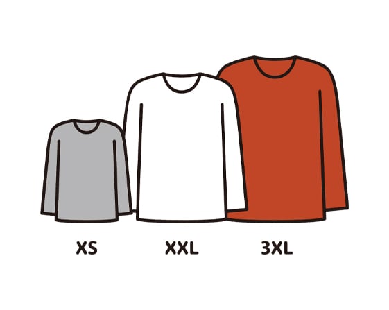 Sizes only available online