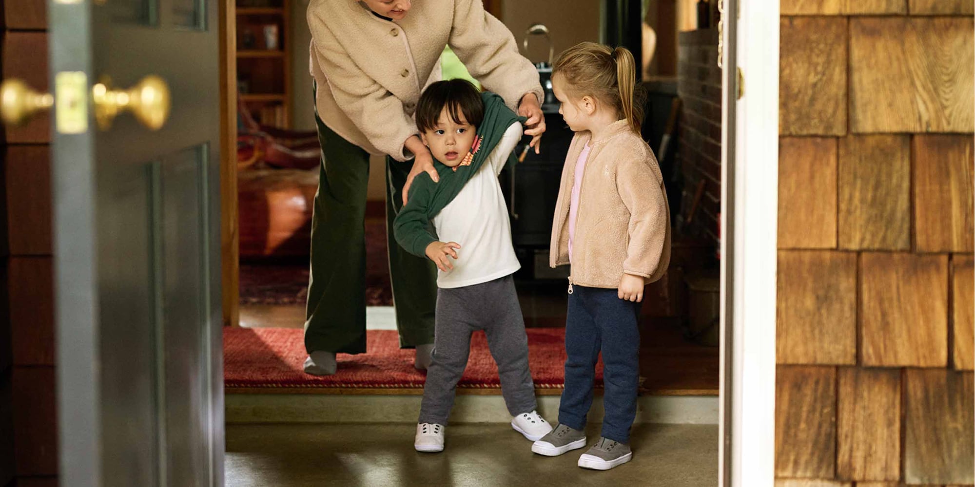 Heat-retaining thermals that help them feel warmer longer.