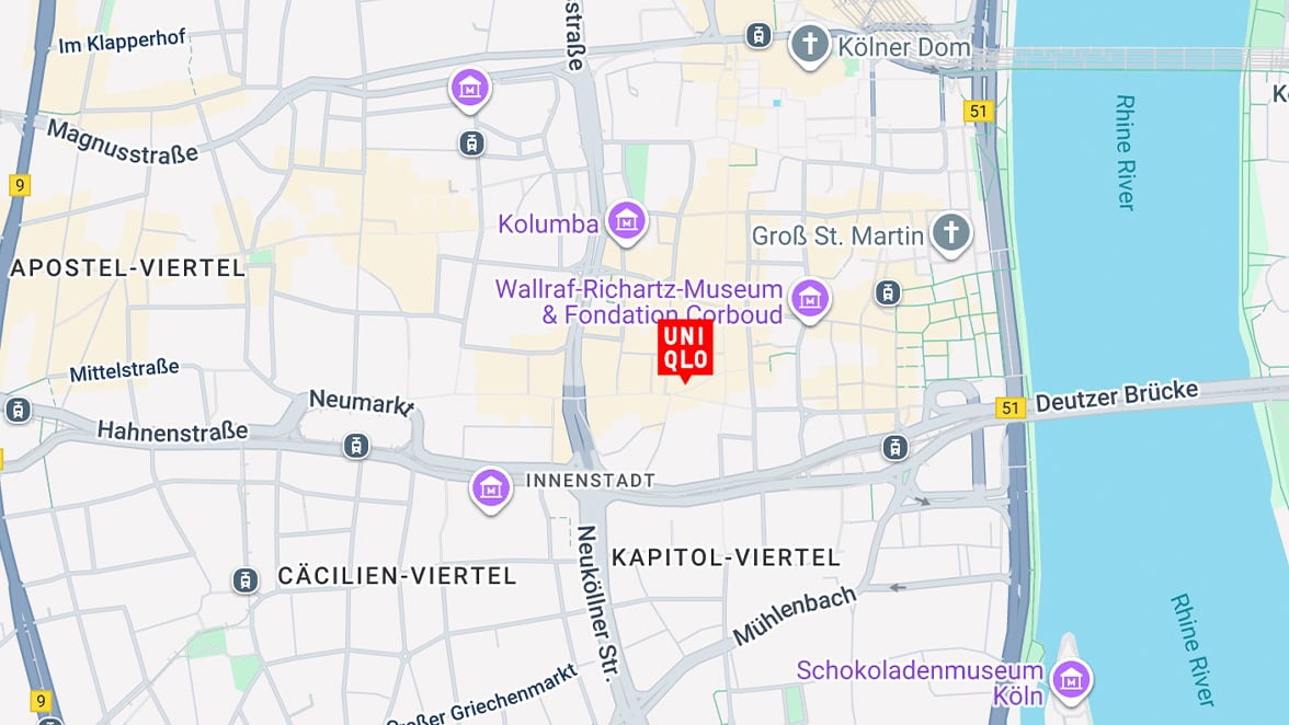 La Defence store map