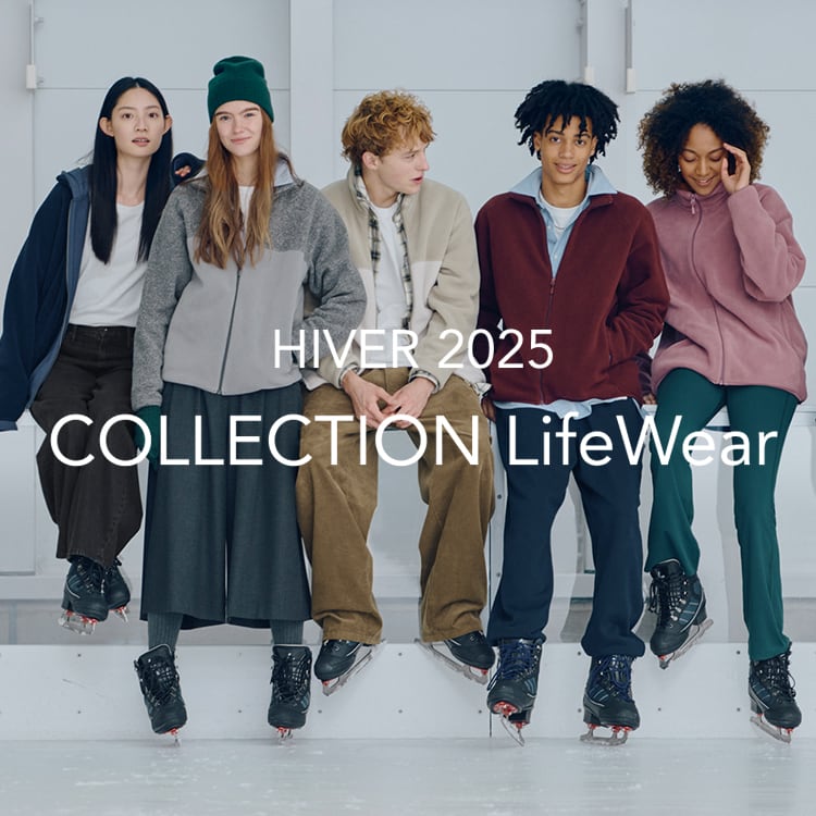Les mannequins portent la collection LifeWear Hiver 2025